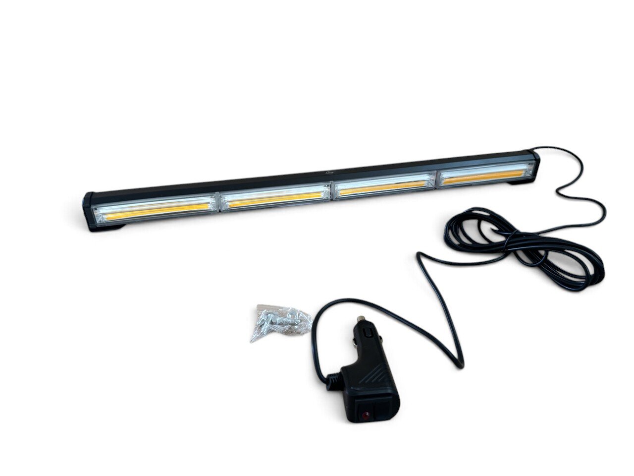 LED балка стробоскоп жовта 4 секції (59 см, 4P-COB)