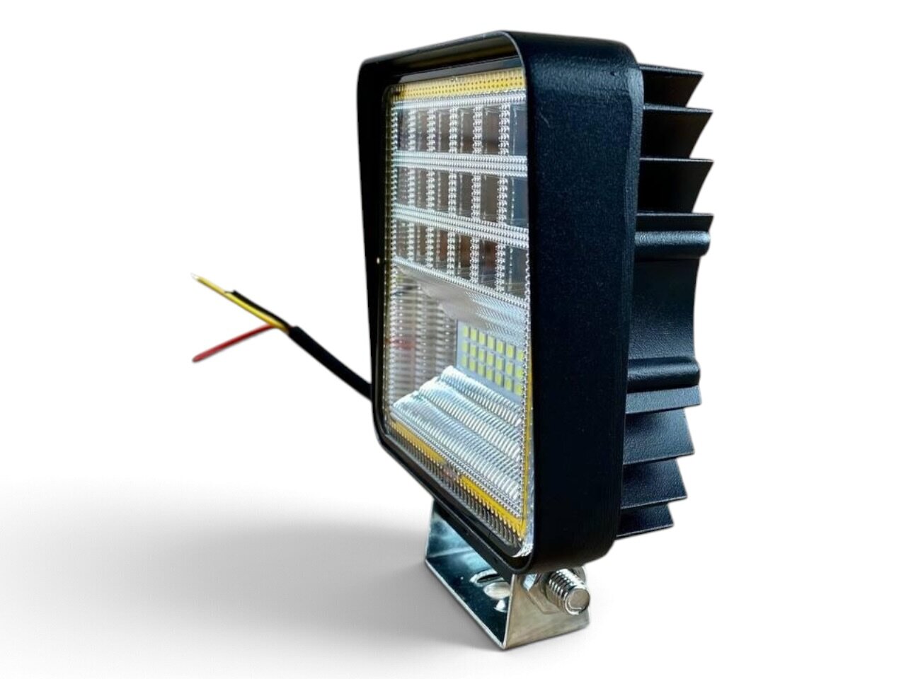 Світлодіодна LED фара (45мм корпус) робоча 126Вт Ангельські очі