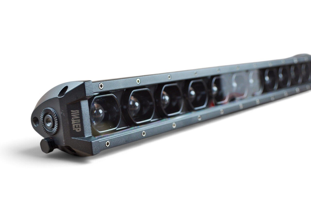 Світлодіодна балка LED Q-144 (12 лінз, 58 см, W/W) Ближнє світло + дальнє світло (ВР-013)