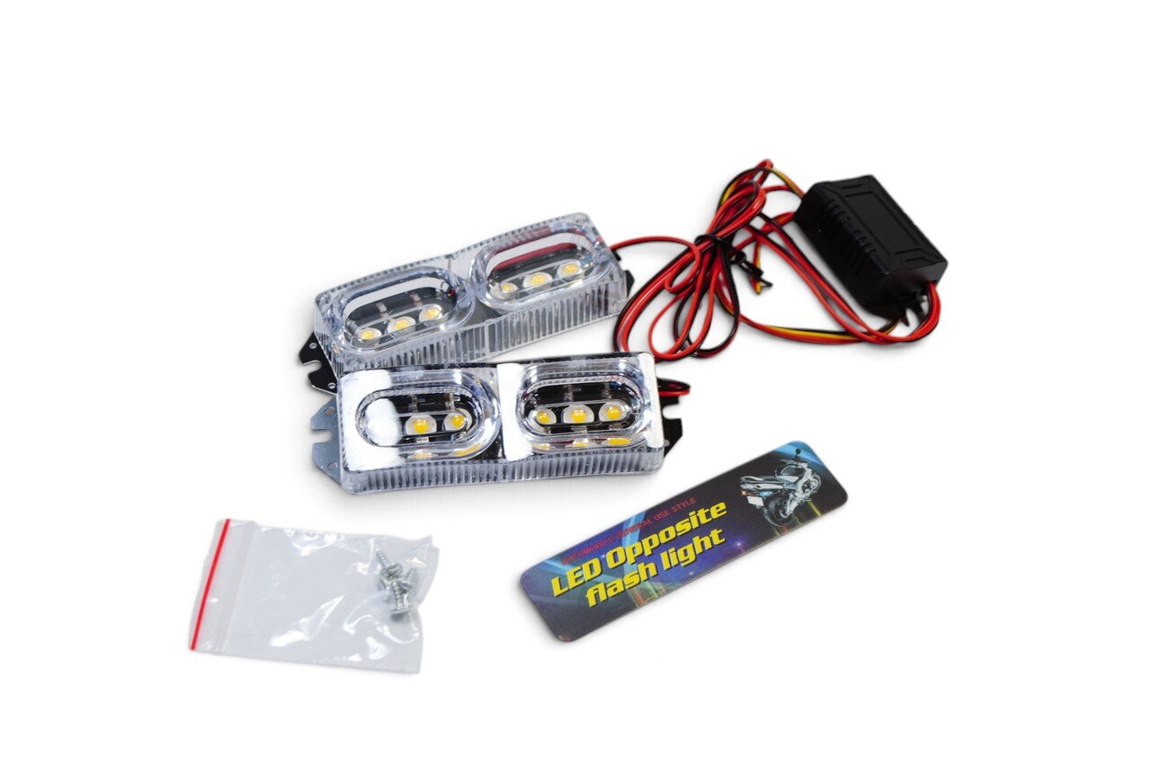 Стробоскоп Lux tar (ZW-320W, комплект 2 штуки, жовтий стробоскоп)
