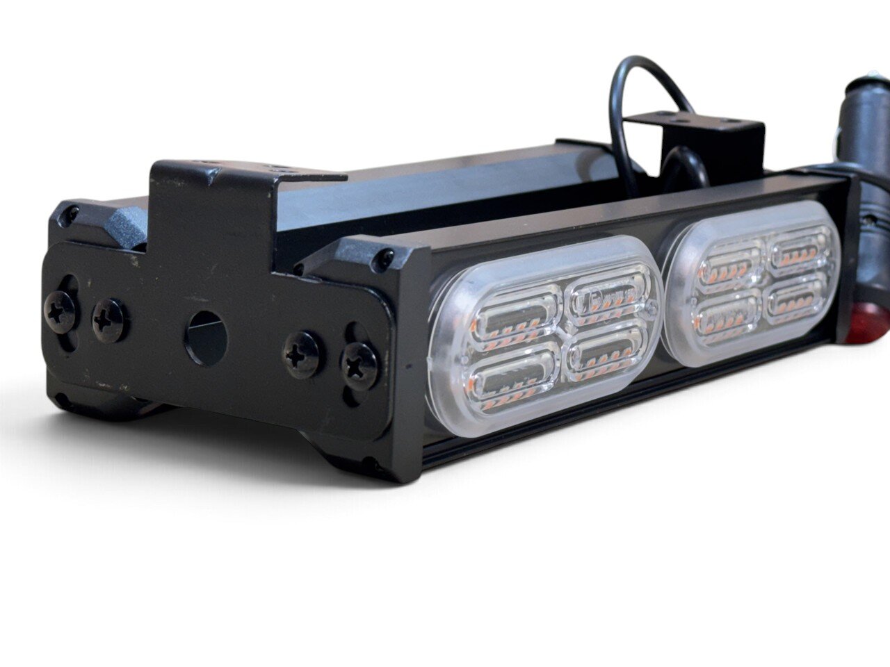LED балка стробоскоп на магнітах 65W 2-сторони,жовте світло, прикурювач (23см*10см*5см) 12-24В