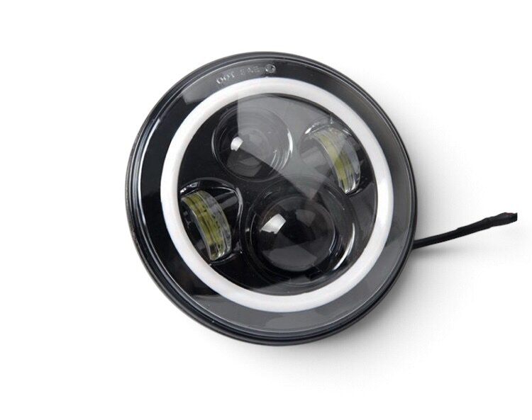 Світлодіодна LED фара 75Вт Нива, УАЗ 469, ВАЗ 2101, 2121, FJ Cruiser, мотоцикл, мото 7 дюйм