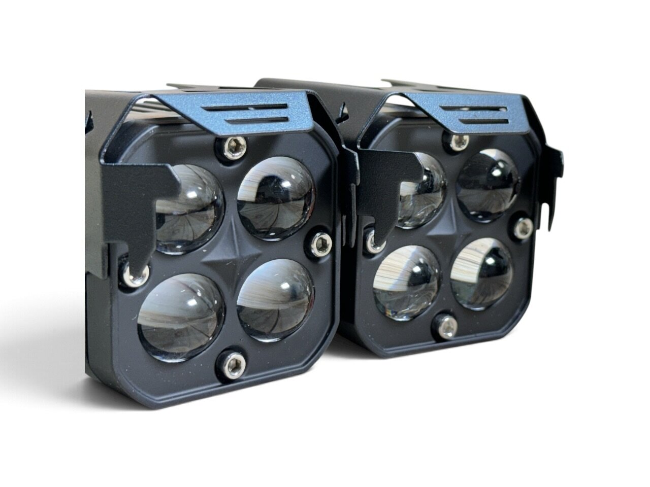 Додаткова світлодіодна LED-фара 90Вт два режими світла (Дальній + Ближній) Лінзована