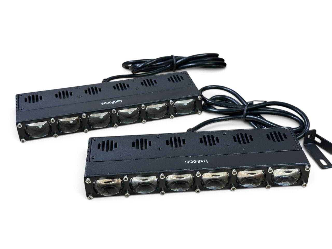 Led модуль L6 лінза (21,5см) з вентилятором (комплект 2шт) (LF-U231-01) (біле-жовте)
