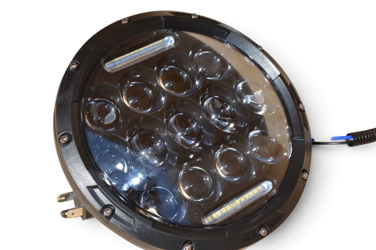 Світлодіодна LED фара 70Вт Нива, УАЗ 469, ВАЗ 2101, 2121, FJ Cruiser, мотоцикл, мото 7 дюйм