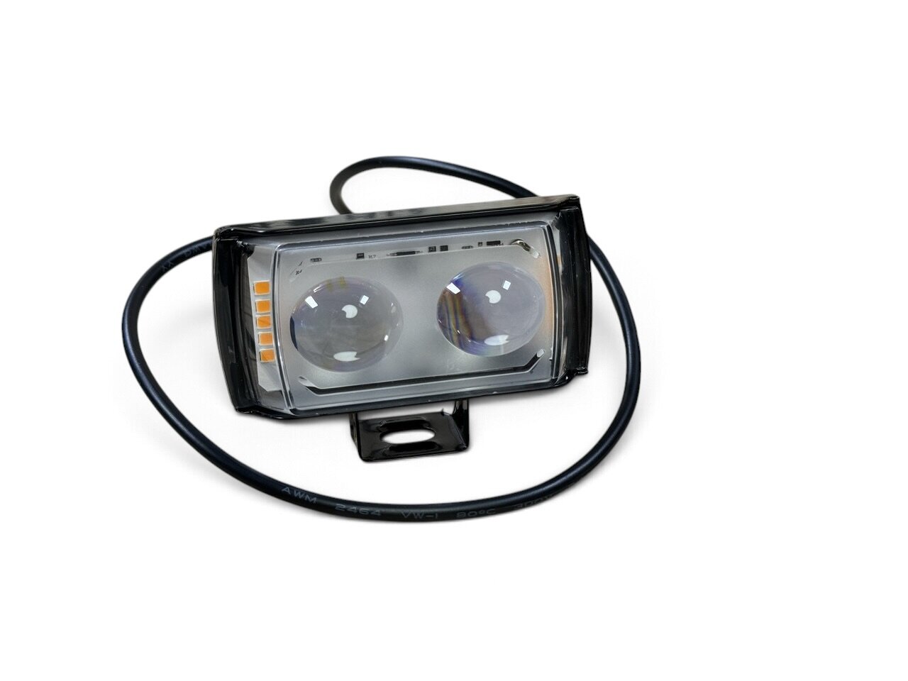 LED Фара ВВ 1813 W/Y+Габарит 2led 40Вт + жовтий стробоскоп