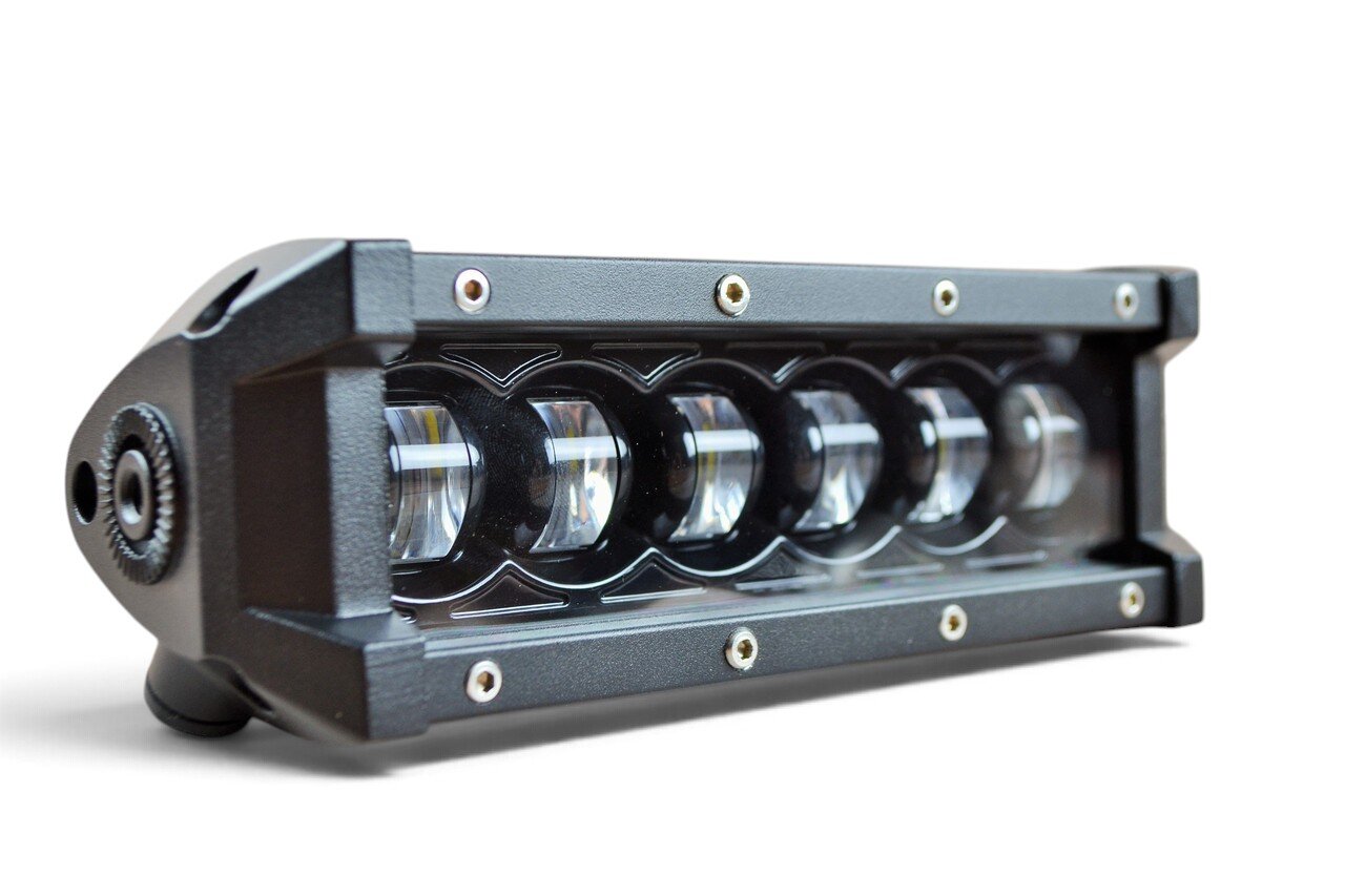 Світлодіодна LED балка F1 27Вт 6 LED (18 см) чітка світлотінева межа, ближнє світло (ВР-007)