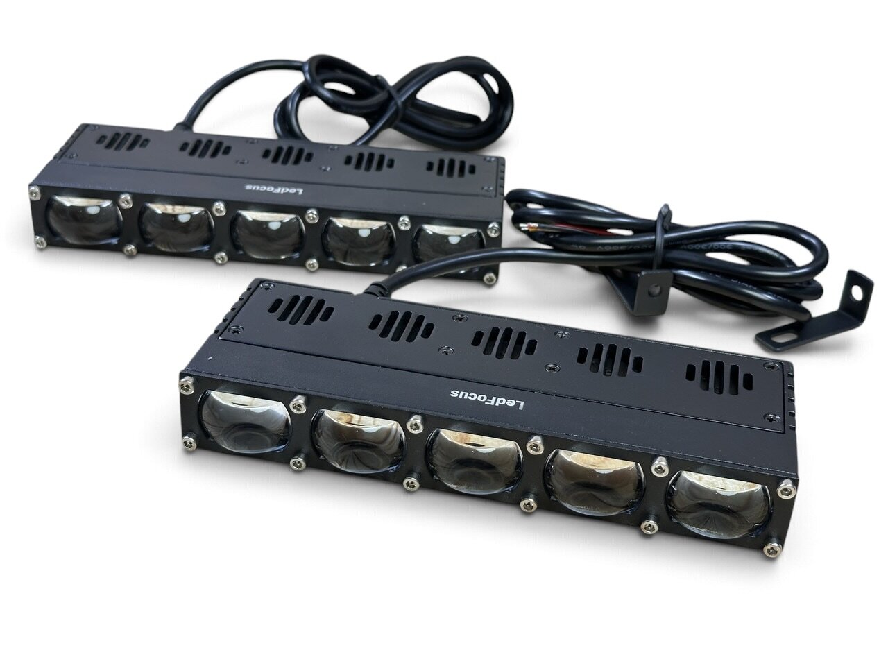 Led модуль L5 лінза (17,8см) з вентилятором (комплект 2шт) (LF-U230-01) (біле-жовте)