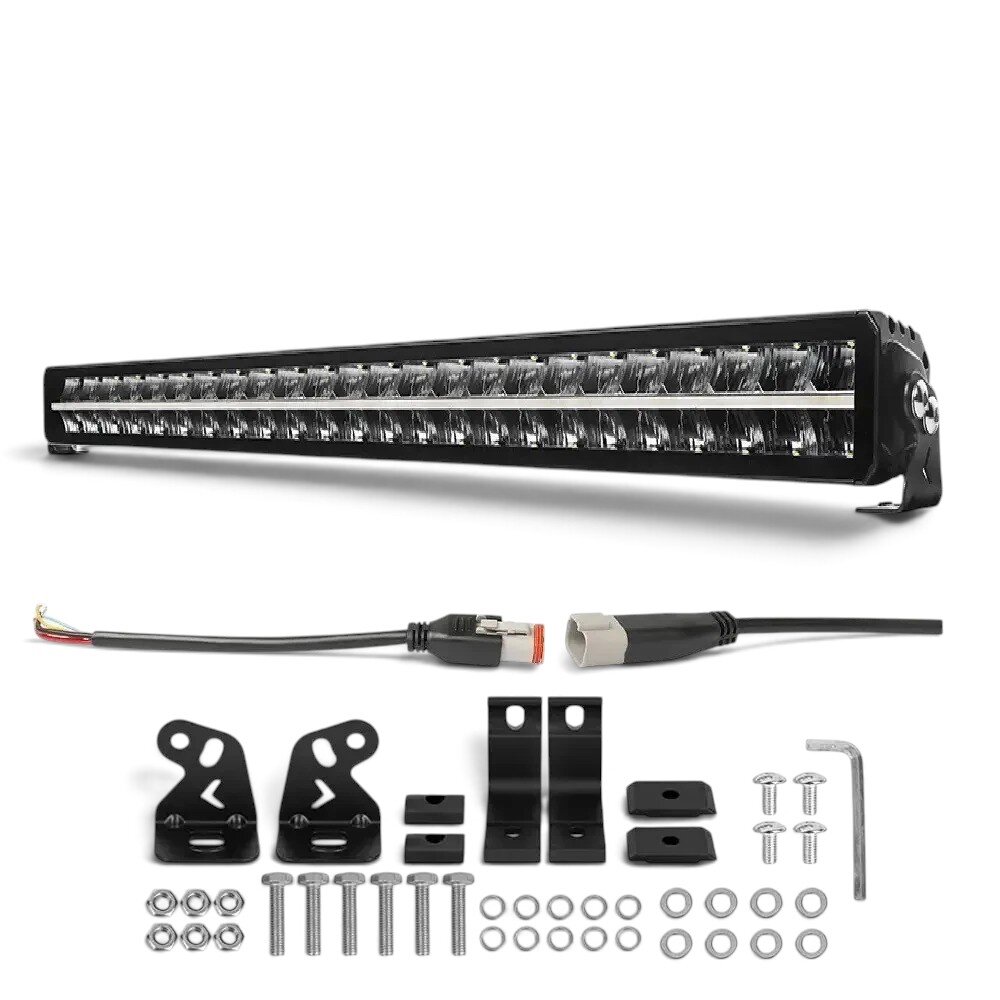 Світлодіодна балка (люстра) StarLight SL-3342 дальнє світло WHITE + DRL 180W 20000Lm 12/24V (107см) SL-3342