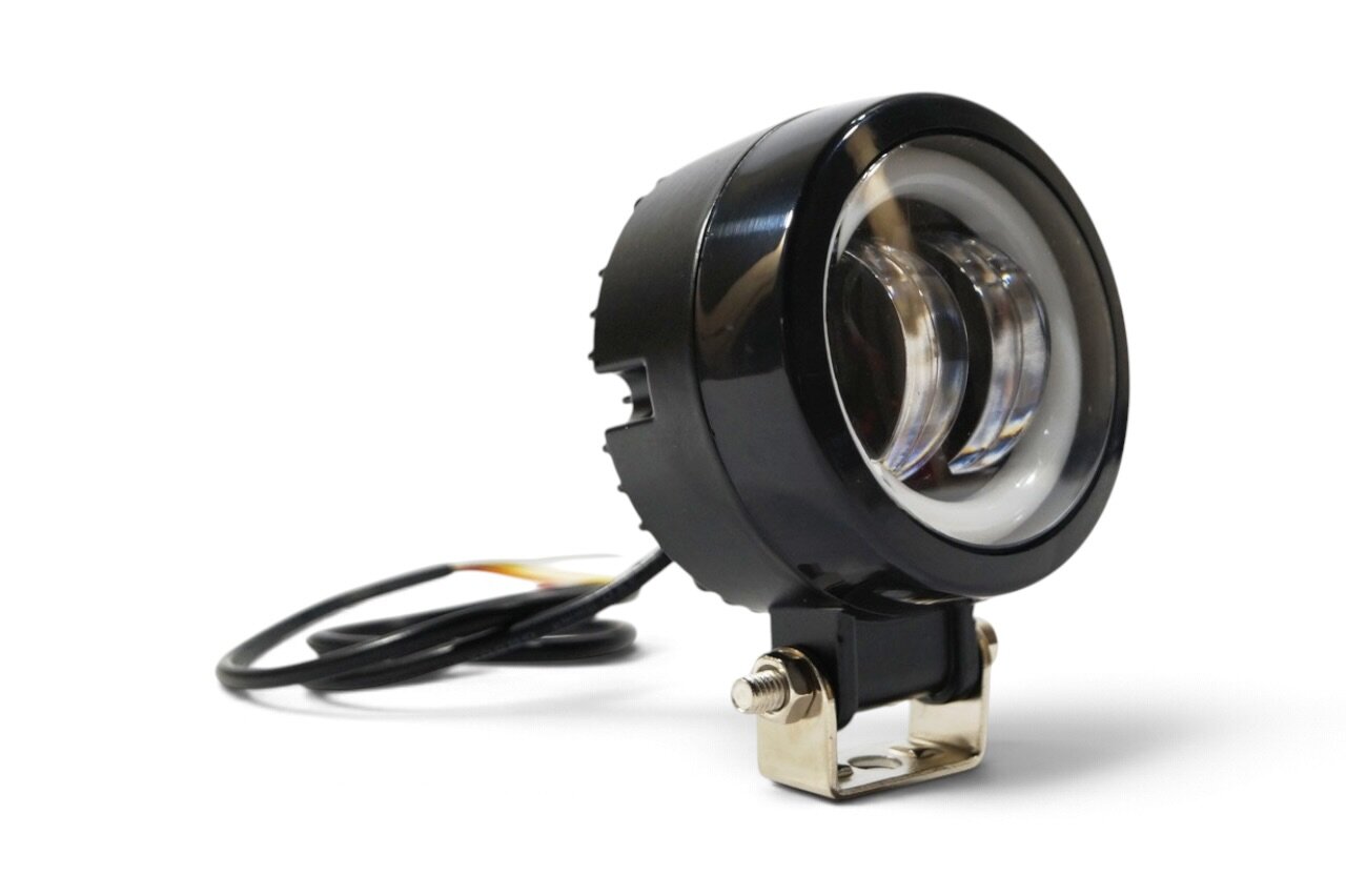 LED фара 20Вт (20RW) кругла з ДХО з чіткою світлотіньовою межею