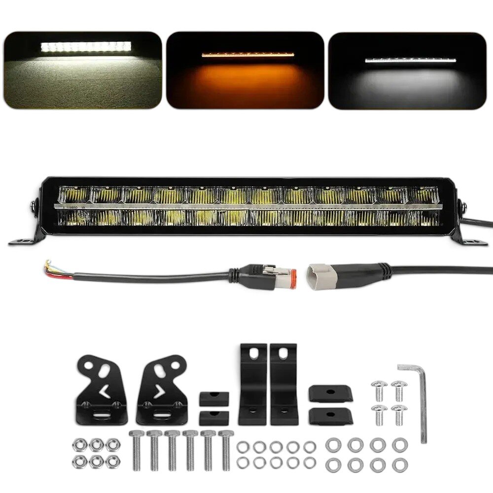 Світлодіодна балка (люстра) StarLight SL-3332 дальнє світло WHITE + DRL 140W 15000Lm 12/24V (82см) SL-3332