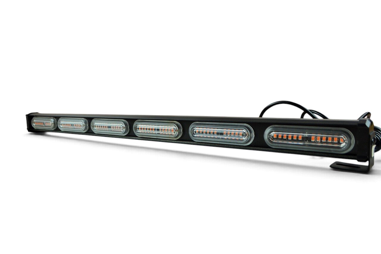 LED балка стробоскоп на дах 90W, мигалка жовте світло, прикурювач 12-24В (77см*5см*4см)