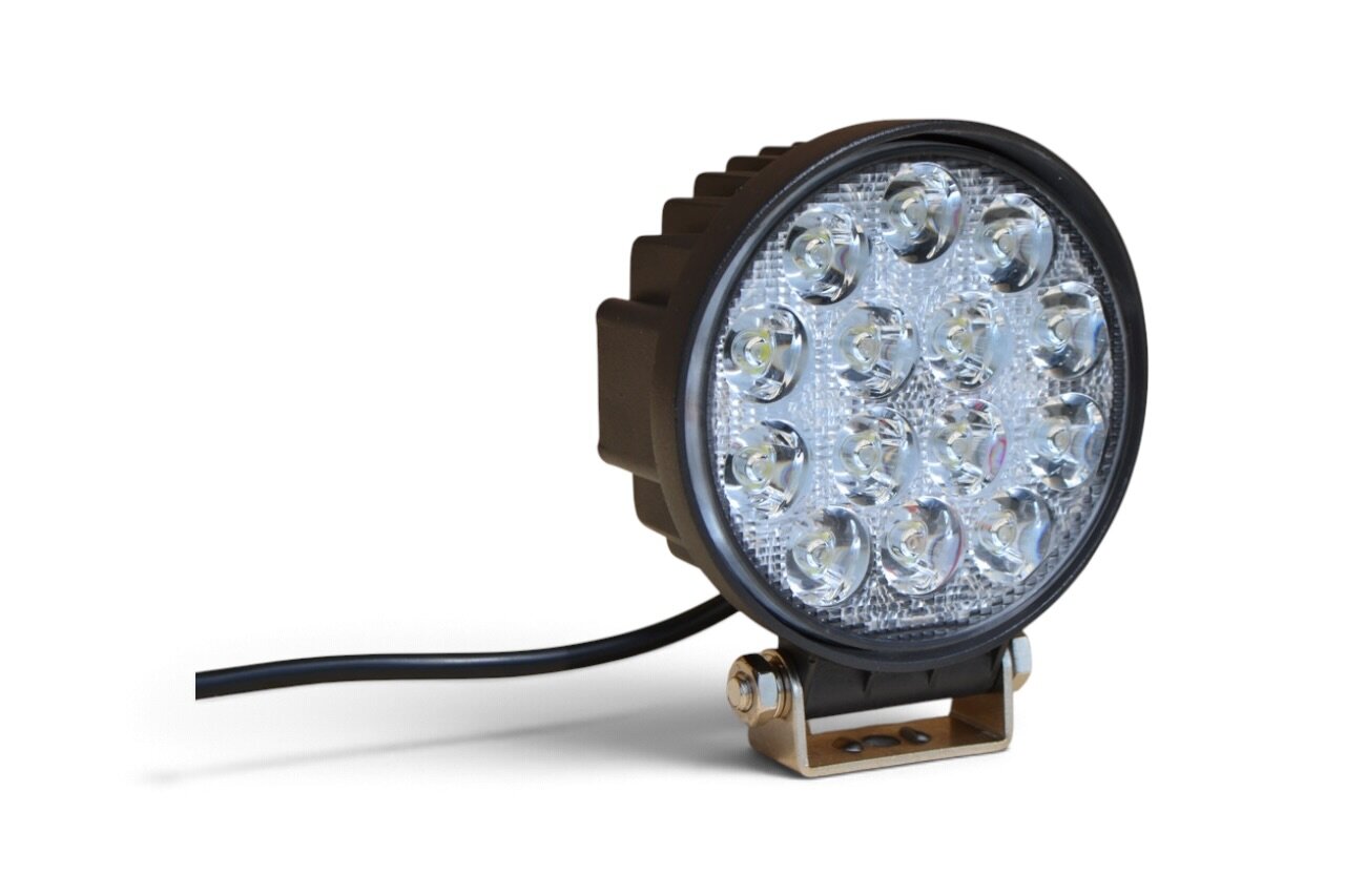 Світлодіодна LED фара робоча 42W/60° 42 Вт.(3Вт*14ламп) Широкий промінь світла