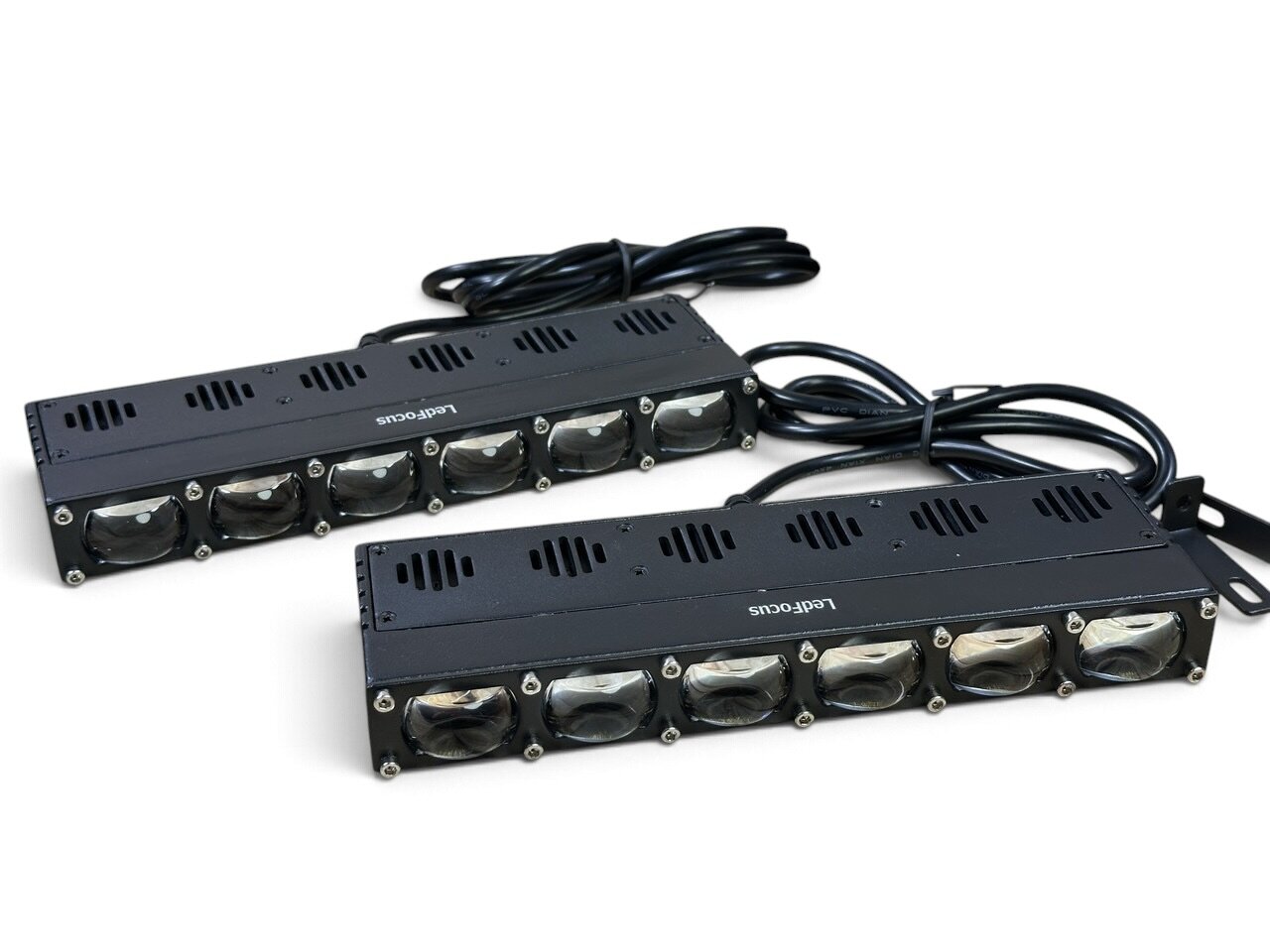 Led модуль L6 лінза (21,5см) з вентилятором (комплект 2шт) (LF-U231-01) (біле-жовте)