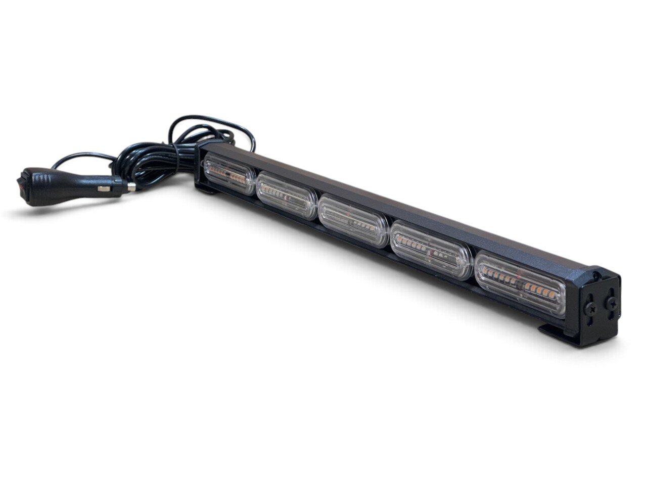 LED балка стробоскоп на дах 60W, мигалка жовте світло, прикурювач 12-24В (51см*5см*4см)