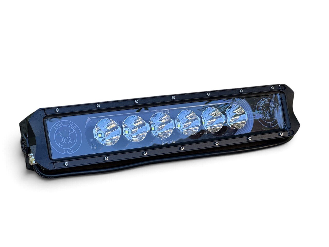 Пряма LED балка 60Вт 12–30В з боковими червоними габаритами (комбіноване світло)