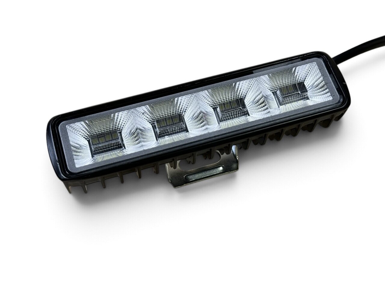 LED фара 48Вт прямокутна (кобміноване світло) H-4F-32
