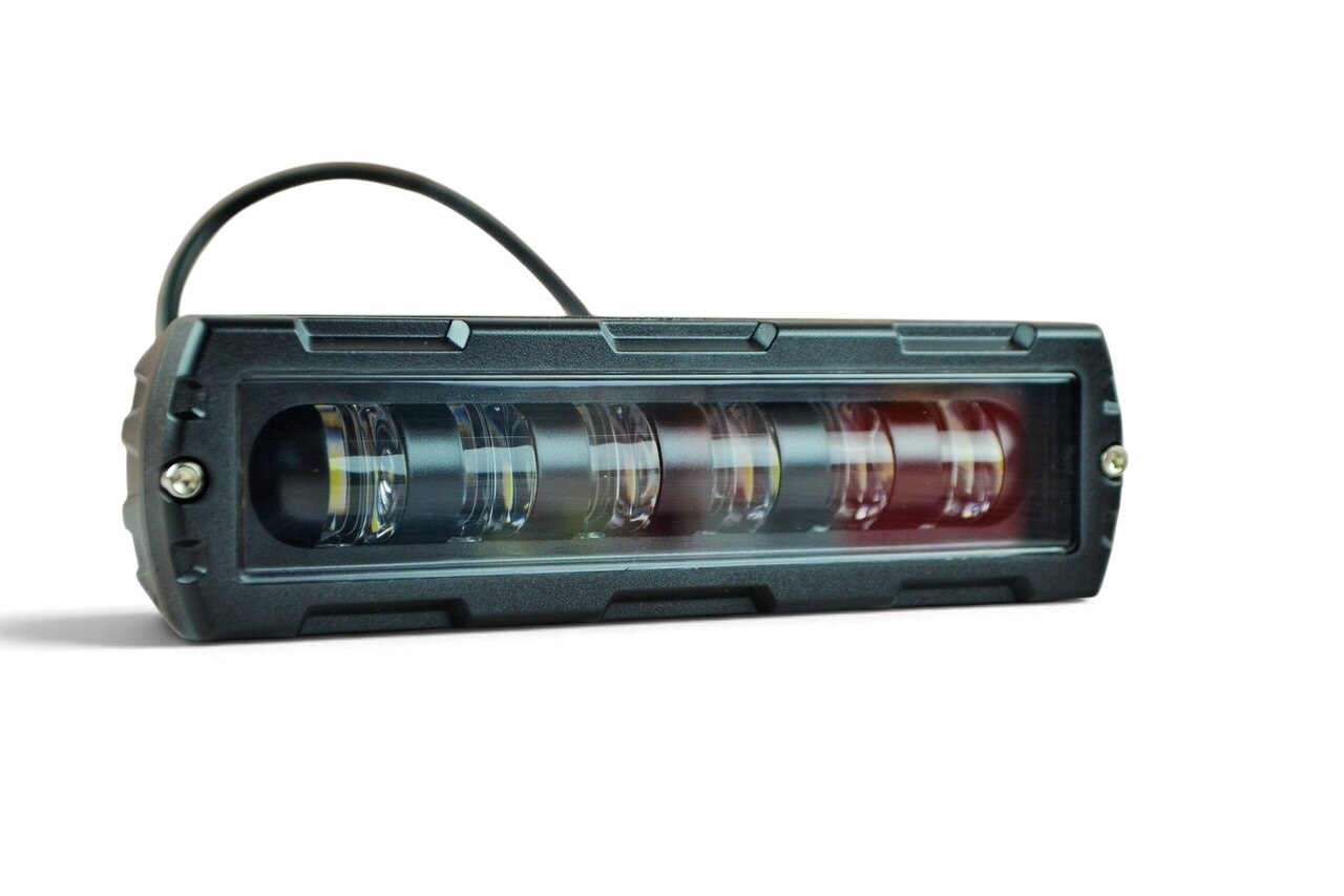 LED фара 35вт W 09-36 Широкий промінь чітка границя світла (Білий + жовтий режим)