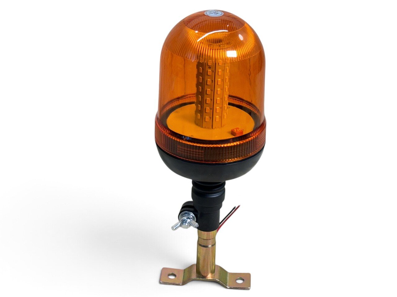 Світлодіодна LED мигалка з кронштейном, жовта на 3 режими (12-24v)