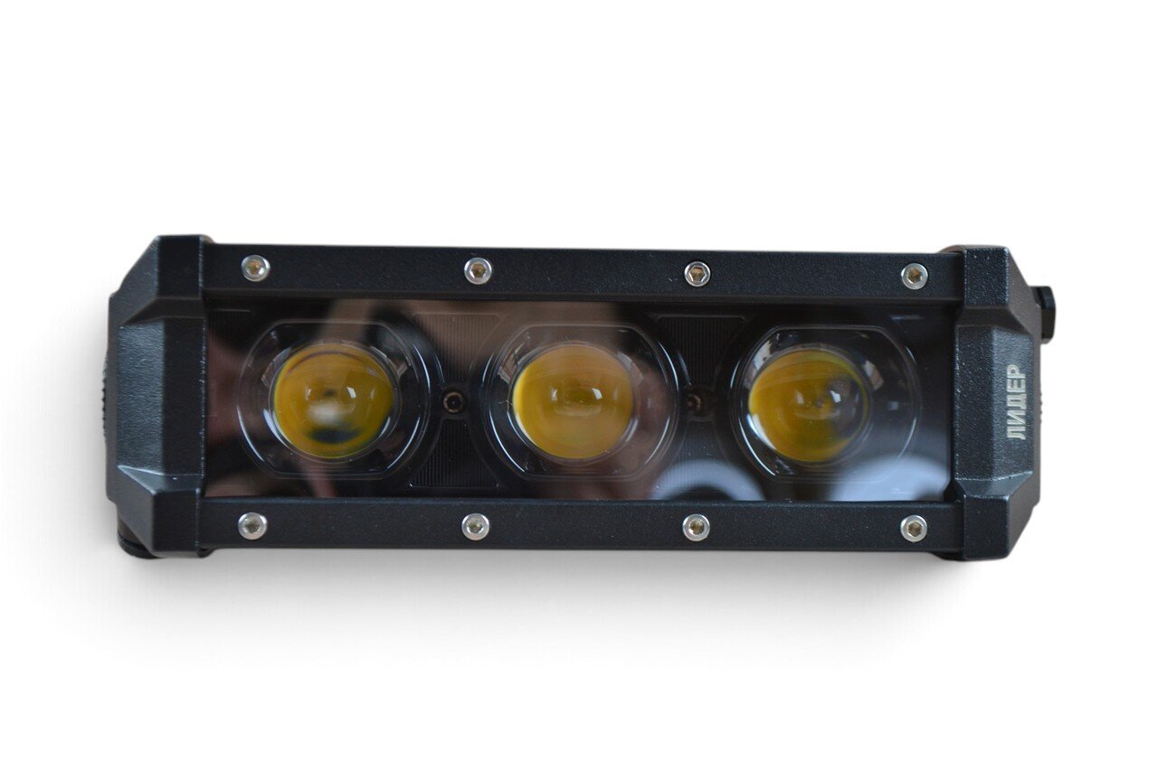 Светодиодная балка LED Q-36 (3 диода, 18см) четкая светотеневая граница, ближний свет + дальний свет сверхяркий