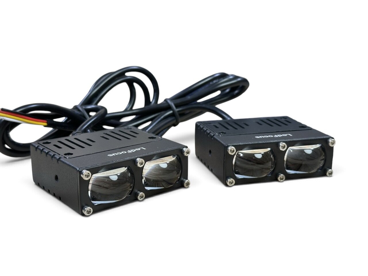 Led модуль L2 лінза (7,5см) з вентилятором (комплект 2шт) (LF-U219-01) (біле-жовте)