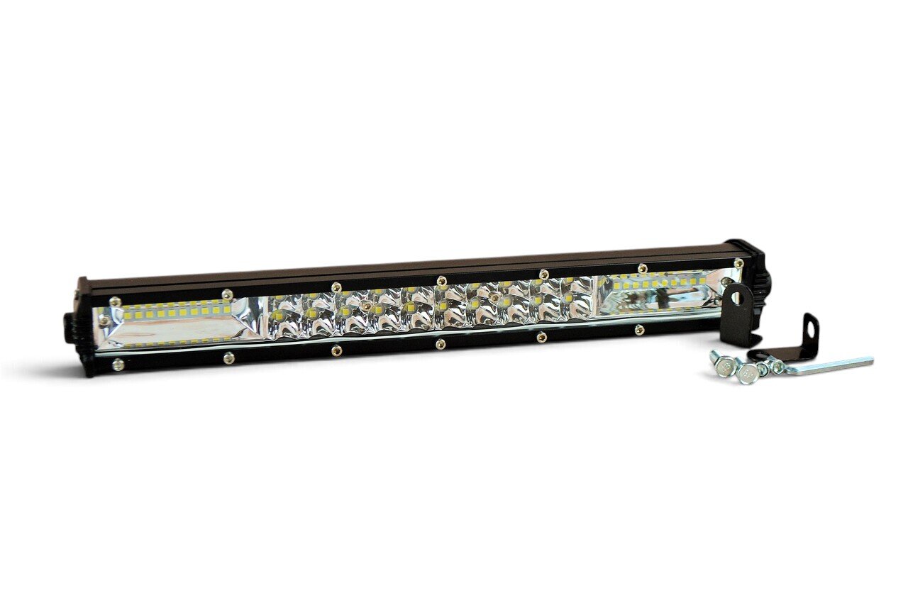 Балка вузька діодна 120W (комбо світло, довжина 340мм) діоди Cree (білє + жовтє світло та стробоскоп)