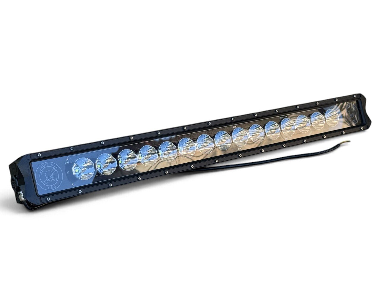 Пряма LED балка 150Вт 12–30В, 77×8 см, комбіноване світло з боковими габаритами