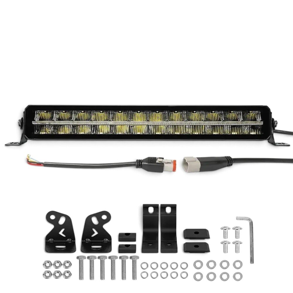 Світлодіодна балка (люстра) StarLight SL-3322 дальнє світло WHITE + DRL 90W 10500Lm 12/24V (57см) SL-3322