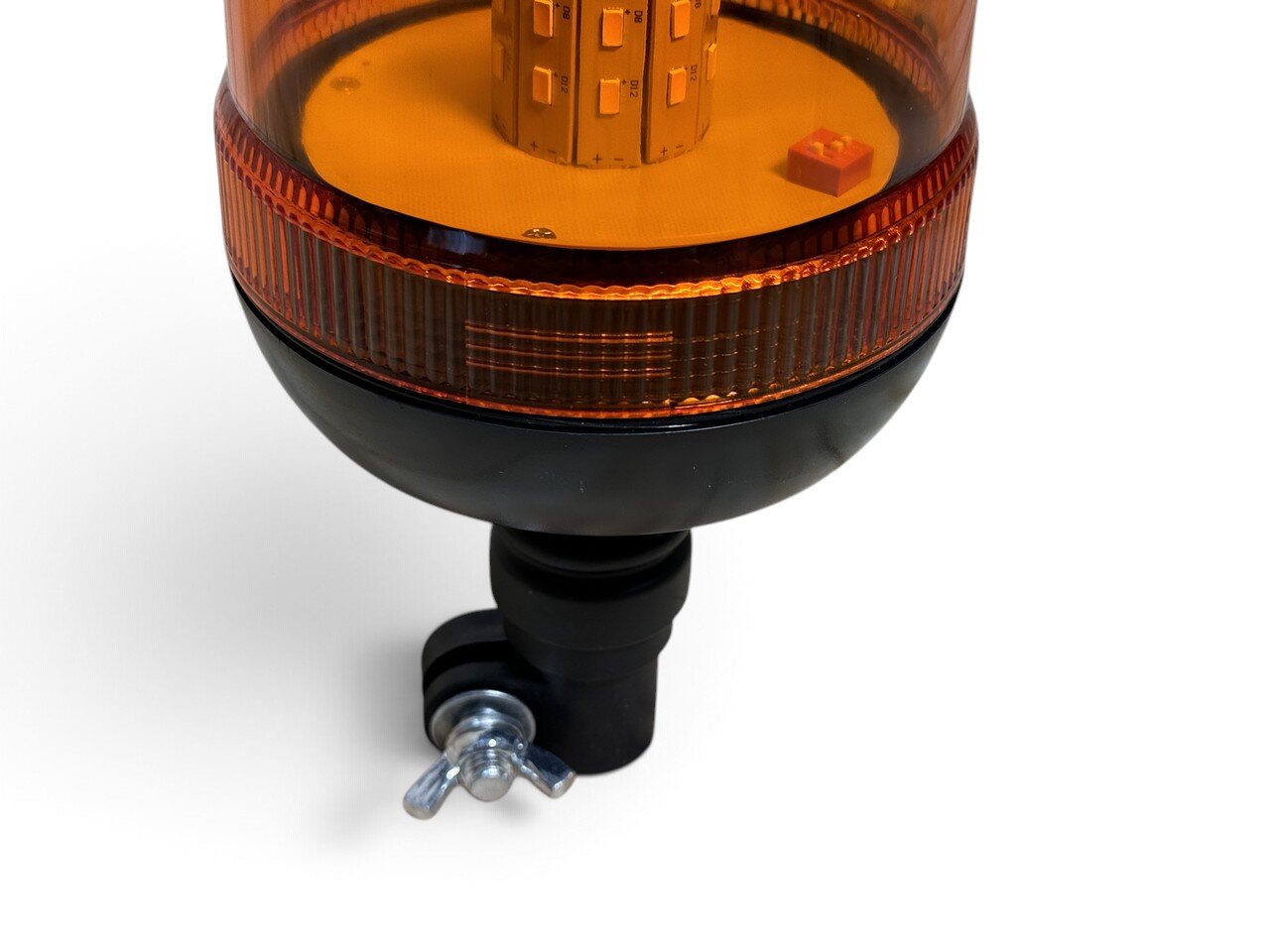 Світлодіодна LED мигалка з кронштейном, жовта на 3 режими (12-24v)
