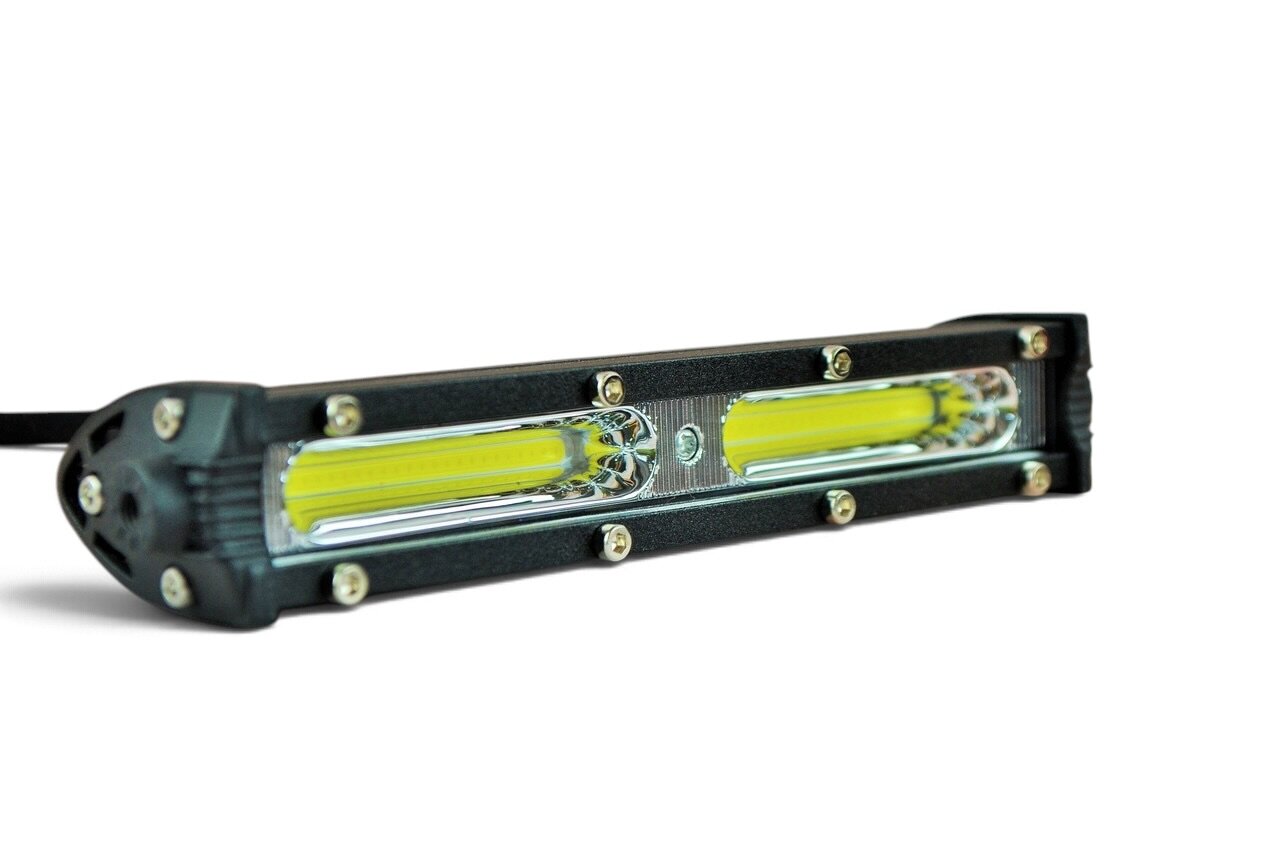 Фара LED прямокутна 20W (плоска) (2 діода) (chip COB-D1) (2 діода) (18.5 см х 5см х 3 см)