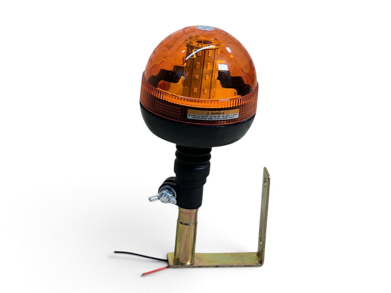 Світодіодна LED Мигалка з кронштейном, жовта на 3-режима на (12-24v)