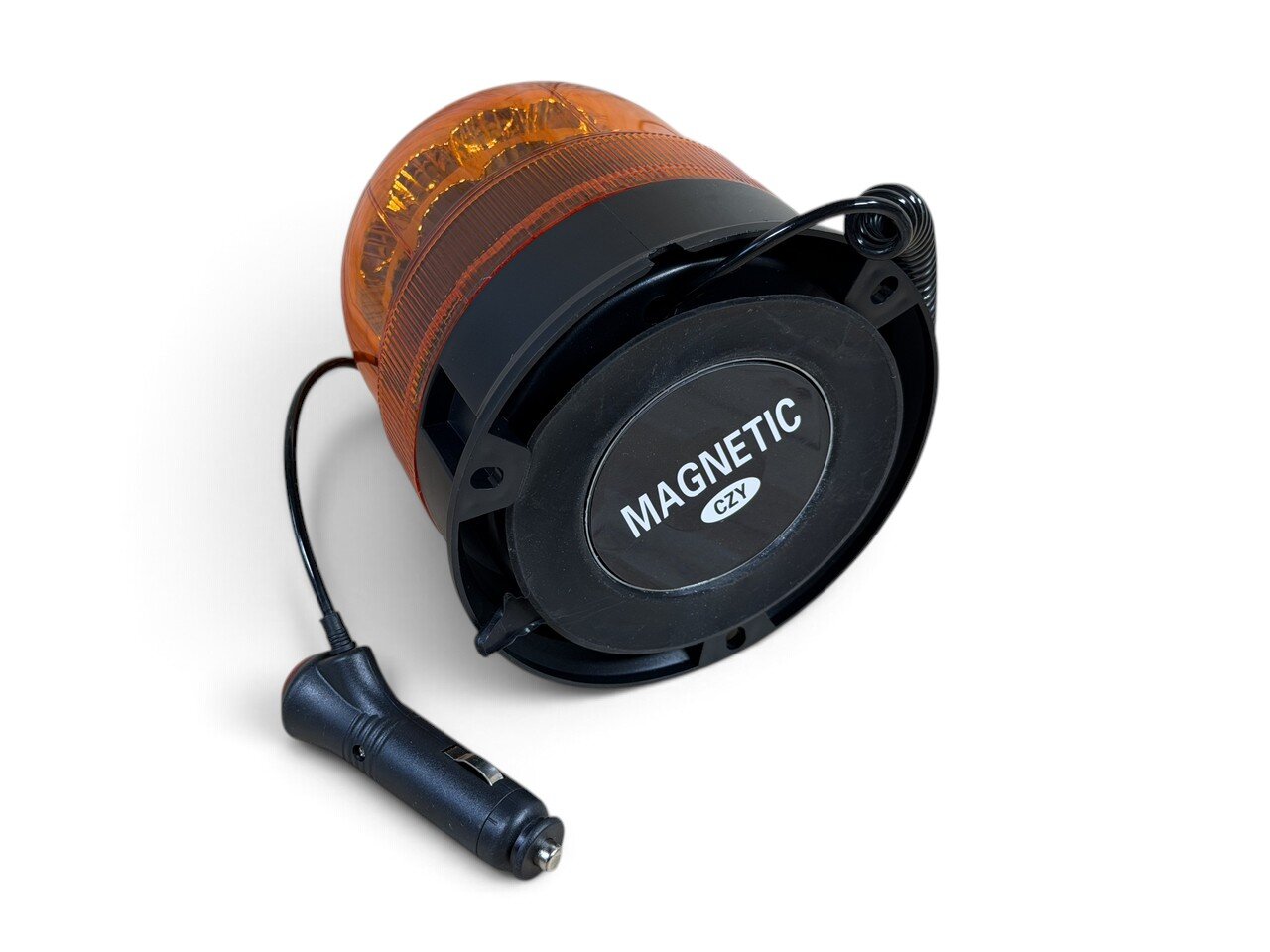 Маячок LED проблисковий 12В/24В (24 LED діодів, 167мм - висота х 140мм - основа, магніт)