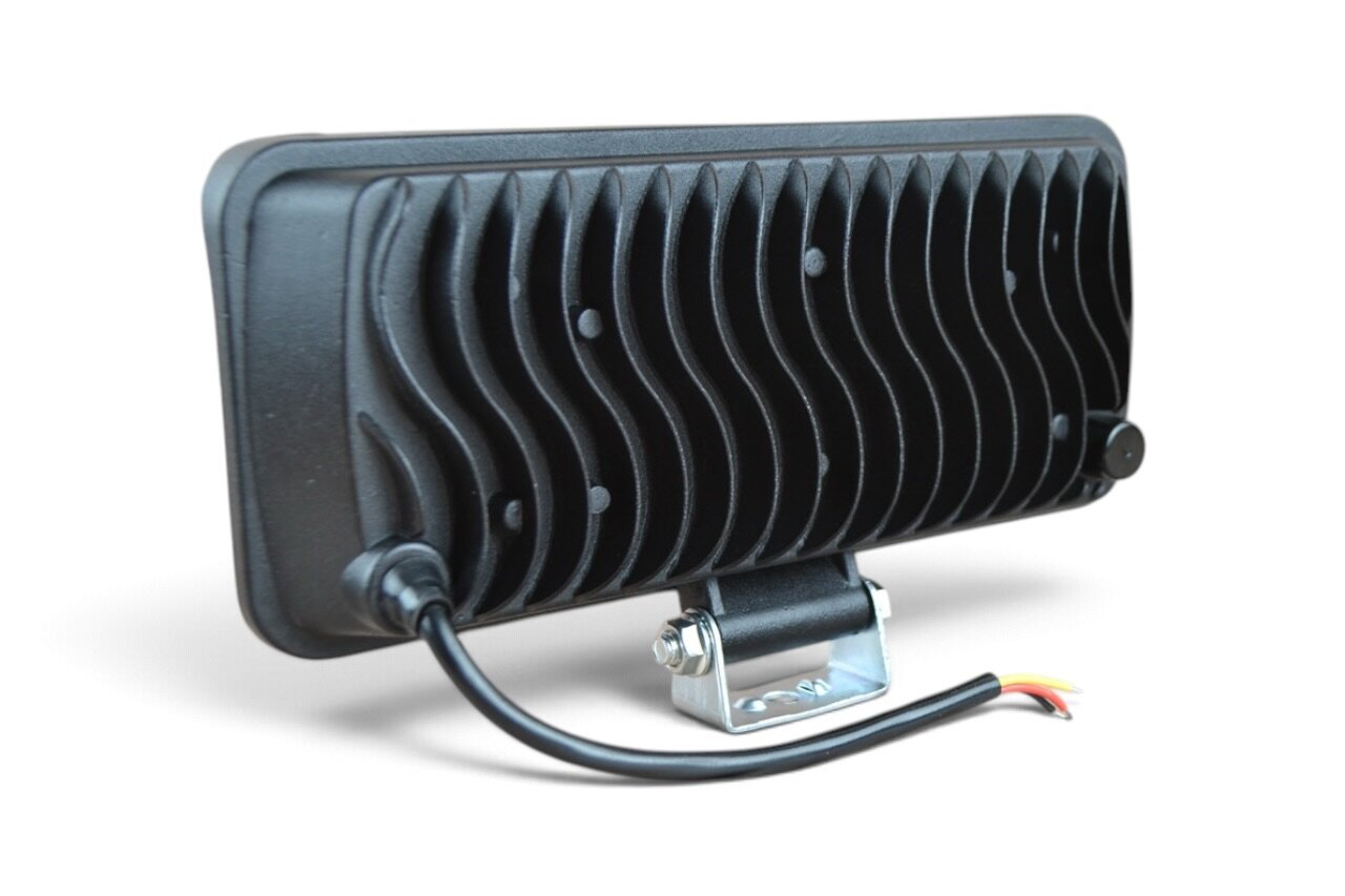 Фара LED прямокутна 216W 6000K (72 діодів) (25 см х 11 см х 5 см) (ближній + дальний)