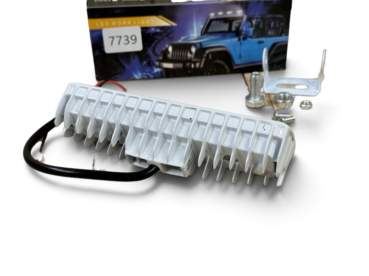 LED фара 48Вт прямокутна (кобміноване світло) H-4F-32B