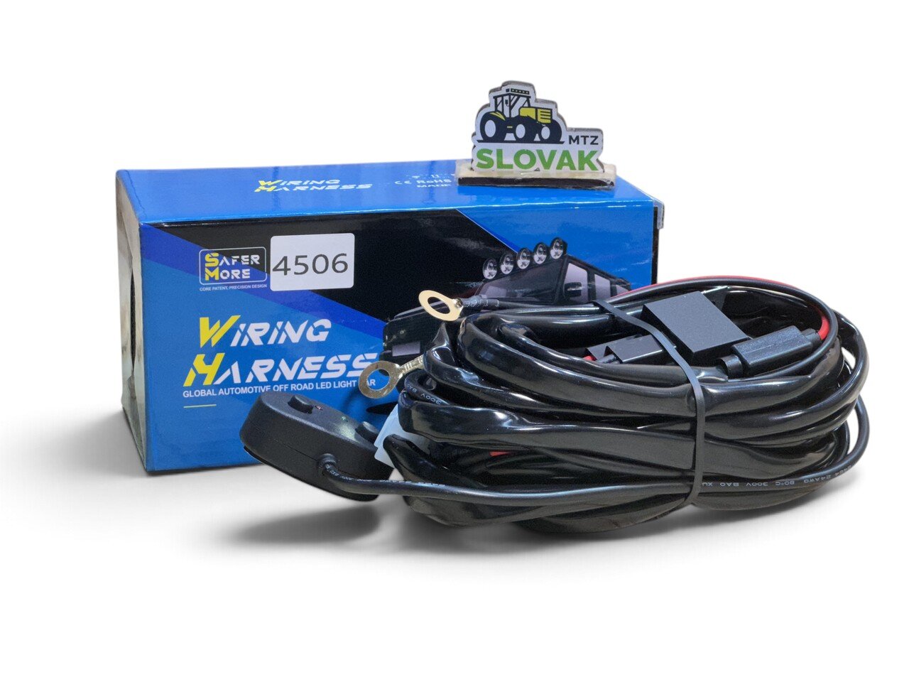 Проводка для LED балки з реле та кнопкою 12V/24V (2 режими)