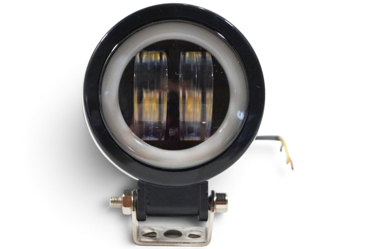 LED фара 20Вт (20RW) кругла з ДХО з чіткою світлотіньовою межею