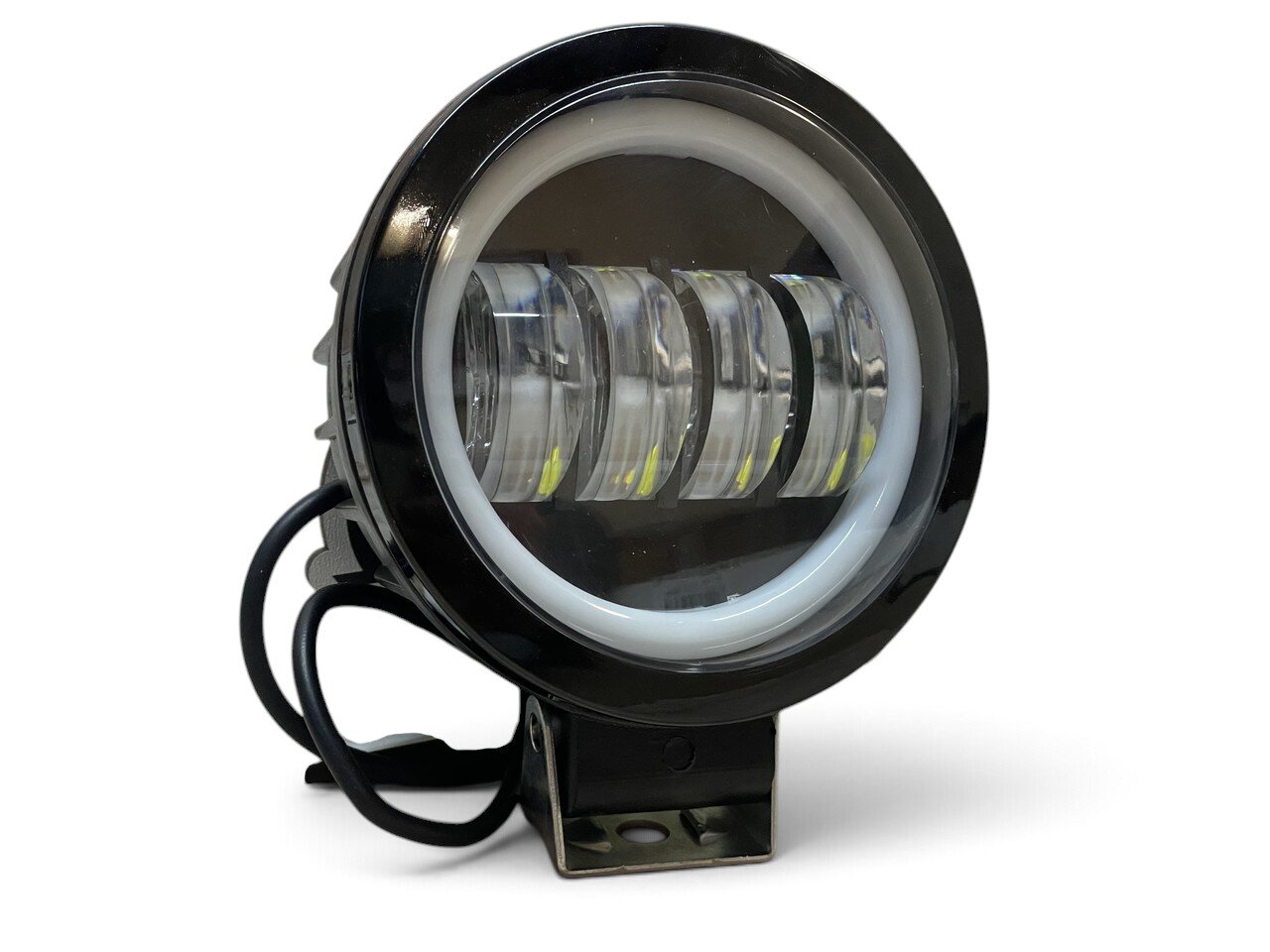 Додаткова світлодіодна LED-фара 40 Вт кругла з ДХО  з чіткою світлотіньовою межею