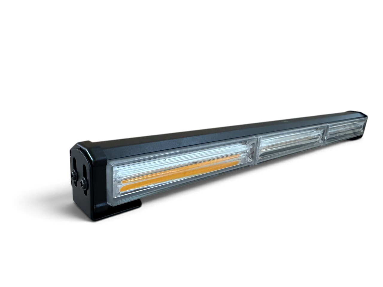 LED балка стробоскоп жовта 3 секції (45 см, 3P-COB)