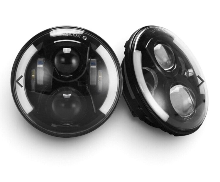 Світлодіодна LED-фара 70 Вт Нива, УАЗ 469, ВАЗ 2101, 2121, FJ Cruiser, мотоцикл, мото 7 дюйм