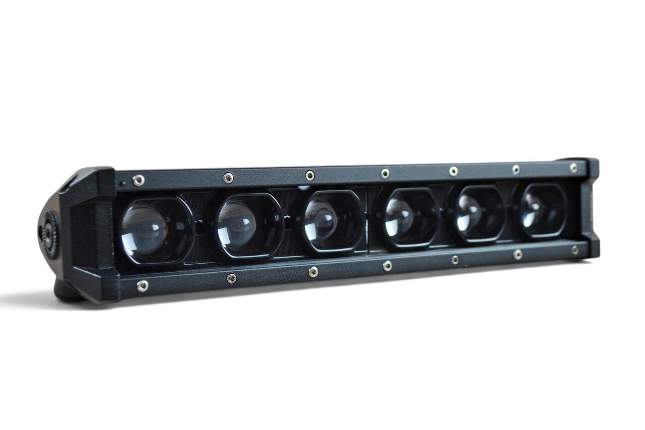 Світлодіодна балка LED Q-72 (6 діодів, 29 см, W/Y) ближнє жовте світло + дальнє біле світло