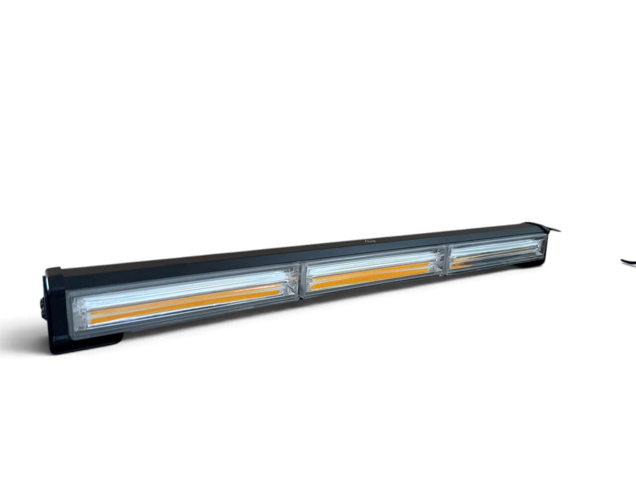 LED балка стробоскоп жовта 3 секції (45 см, 3P-COB)