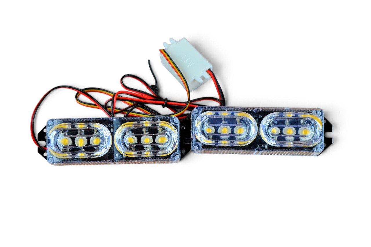 Стробоскоп Lux tar (ZW-320W, комплект 2 штуки, жовтий стробоскоп)