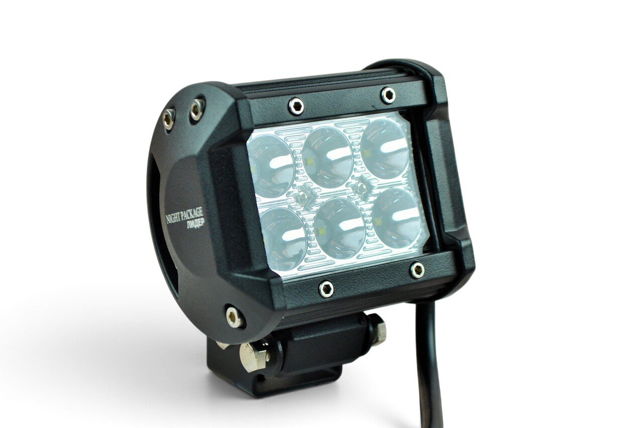 Світлодіодна LED фара 18Вт (світлодіоди 3w 6шт) Вузький промінь