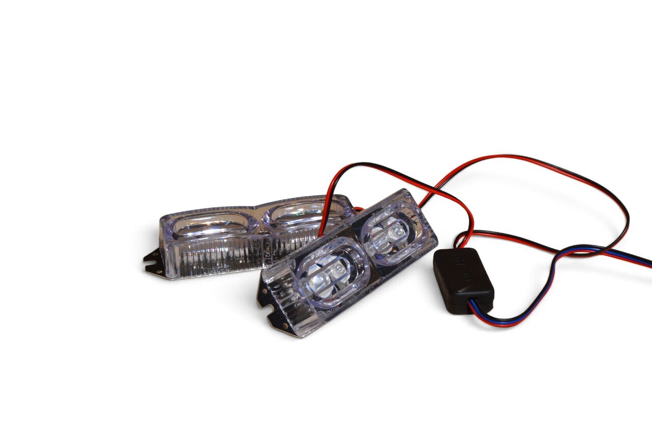 Стробоскоп Lux tar (ZW-320W, комплект 2 штуки, червоно-синій)