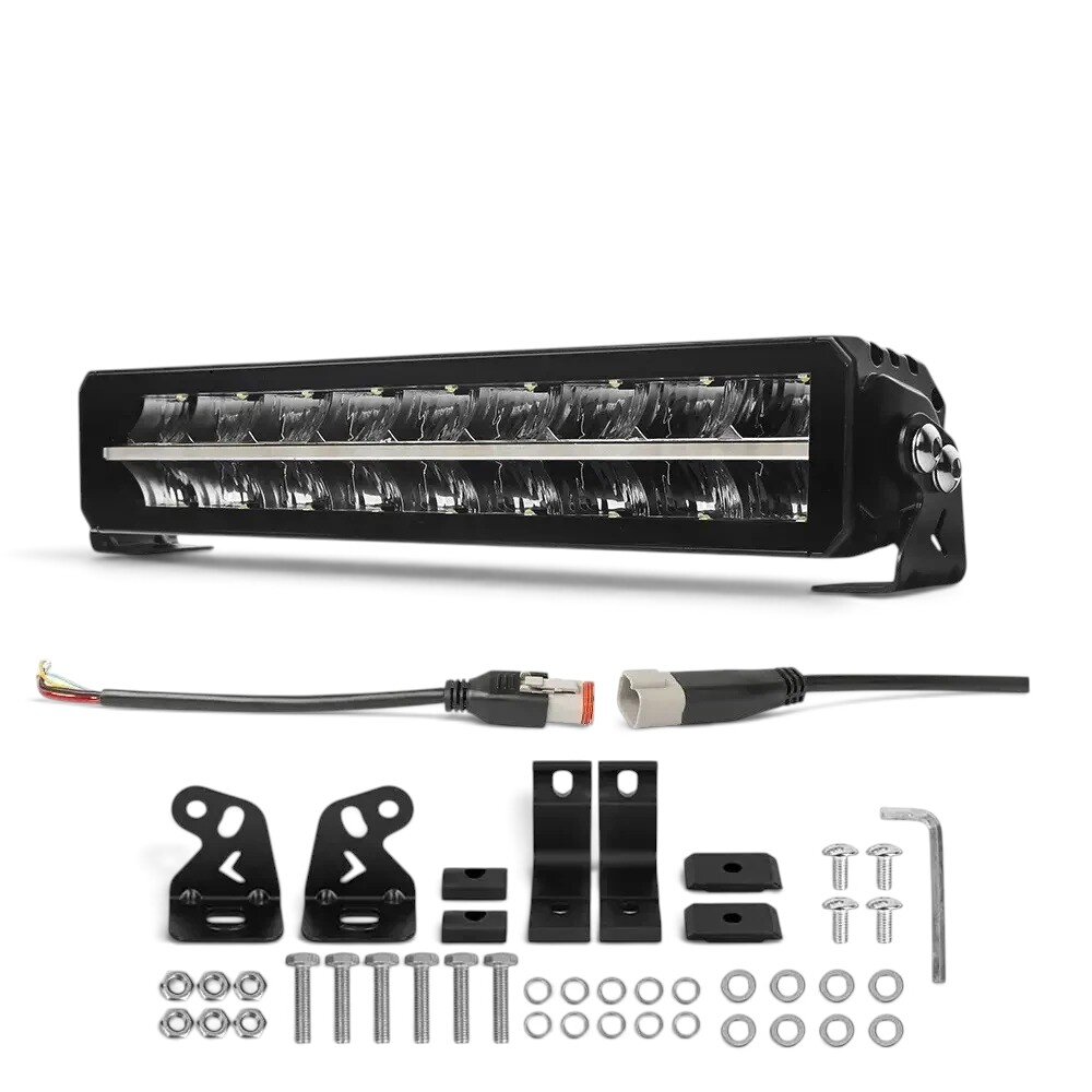 Світлодіодна балка (люстра) StarLight SL-3317 дальнє світло WHITE + DRL 70W 9000Lm 12/24V (45см) SL-3317