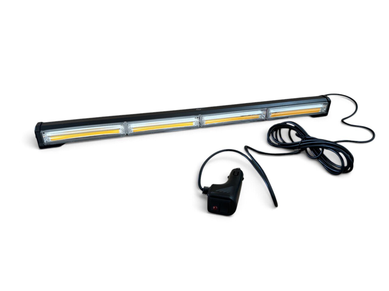 LED балка стробоскоп жовта 4 секції (59 см, 4P-COB)