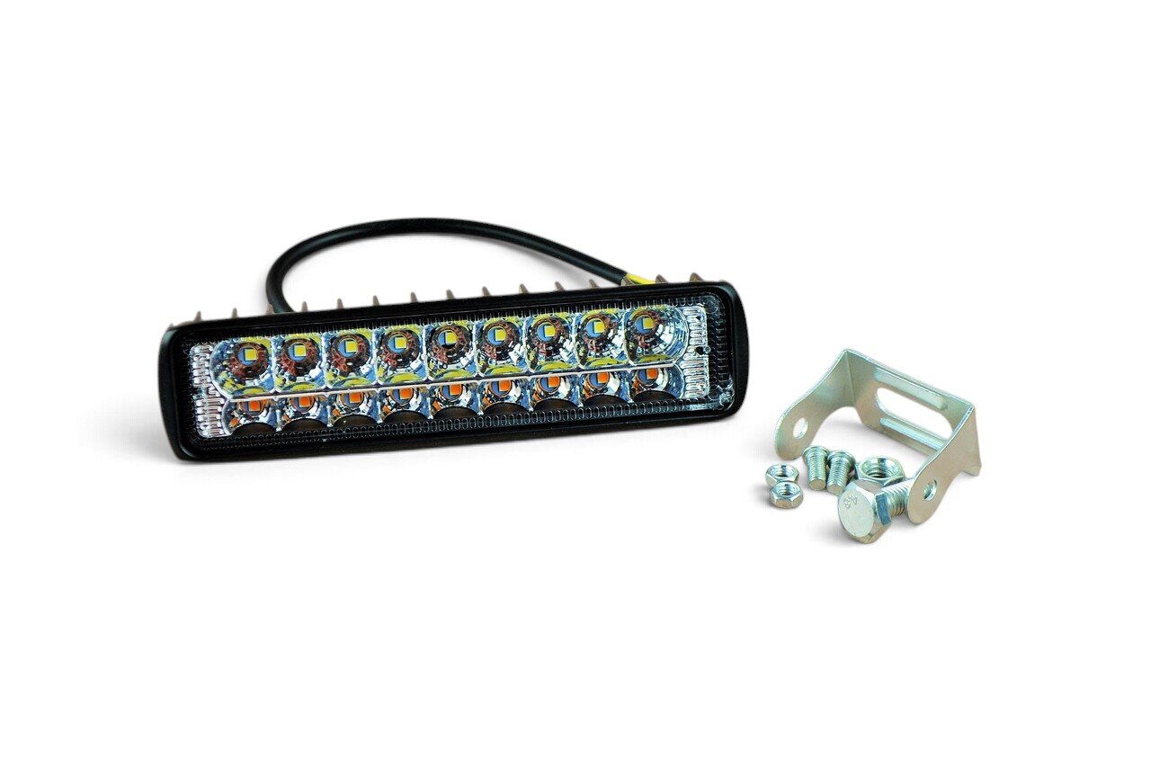 Світлодіодна LED-фара 36 Вт (світлодіоди 2w x18шт + стробоскоп ) Широкий промінь