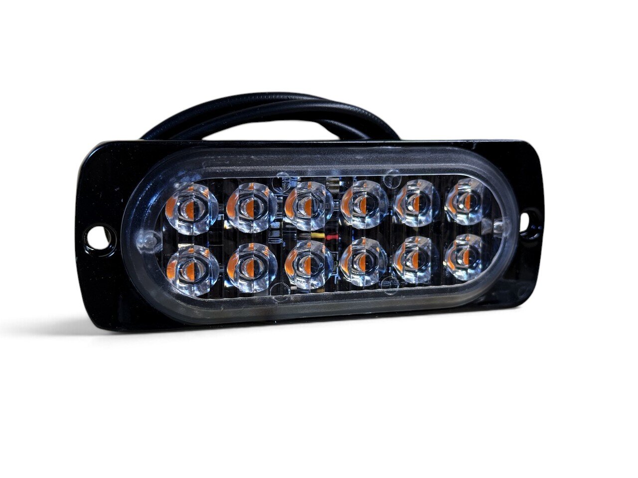 Стробоскоп LED 12 діодів 1 штука (жовтий стробоскоп)
