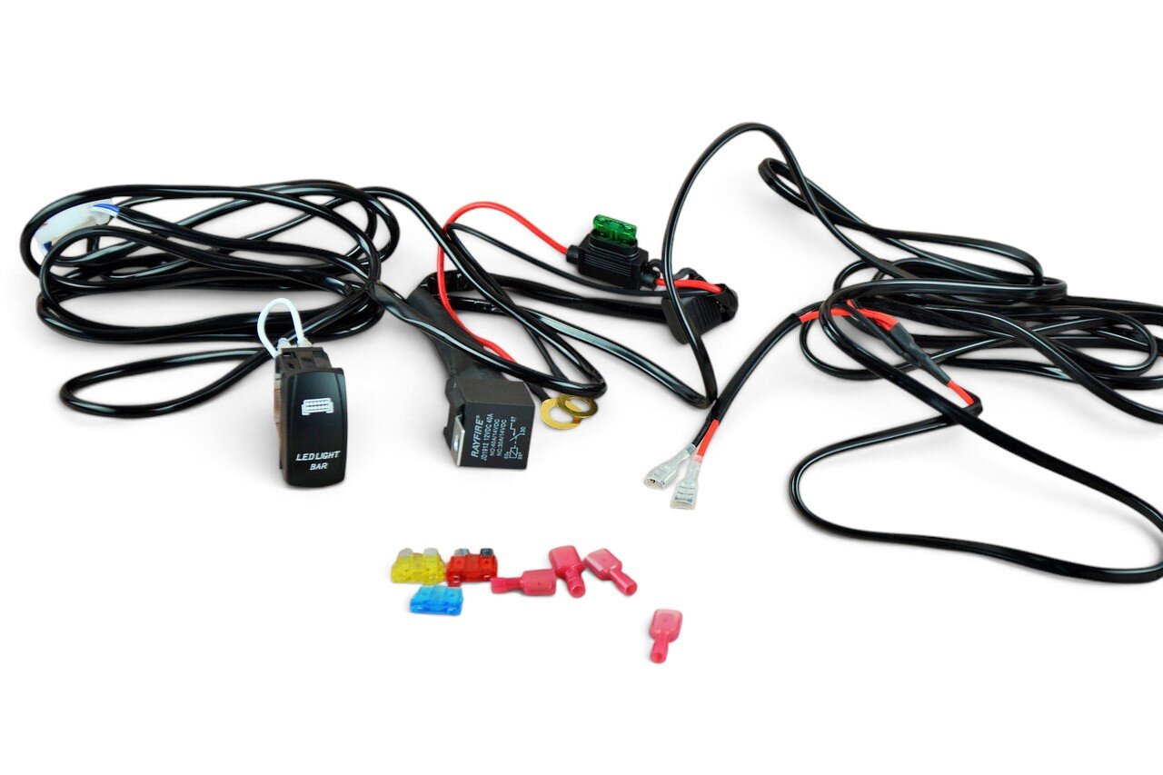 Проводка для фар 1*400W 12V LED фар, LED балки (реле, клавиша, предохранители)