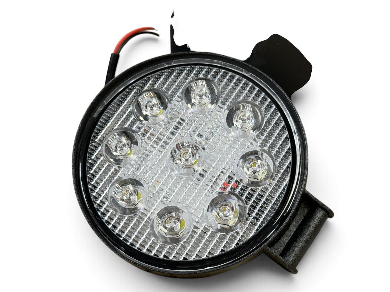 Світлодіодна LED Кругла фара робоча 27W/60° 27Вт,(3Вт*9ламп) Широкий промінь, SUPER POWER (Тонкий радіатор)